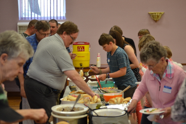 We are here because it is family, but the food is a good reason too!
